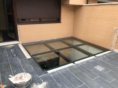 Techo de cristal para terraza